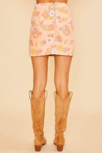 Disco Avenue Ever After Mini Skirt in orange - women's skirt - alternate view