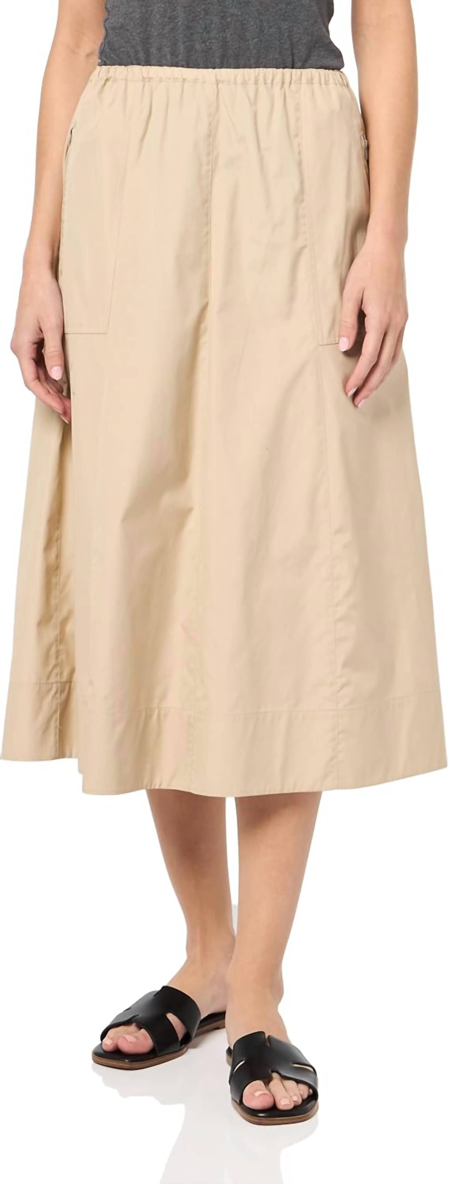 Vince - Gathered Utility Zipper Pocket Skirt