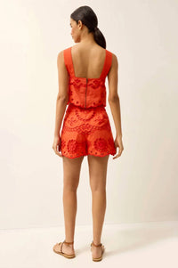 Marie Oliver - Fable Shorts With Scalloped Hem
