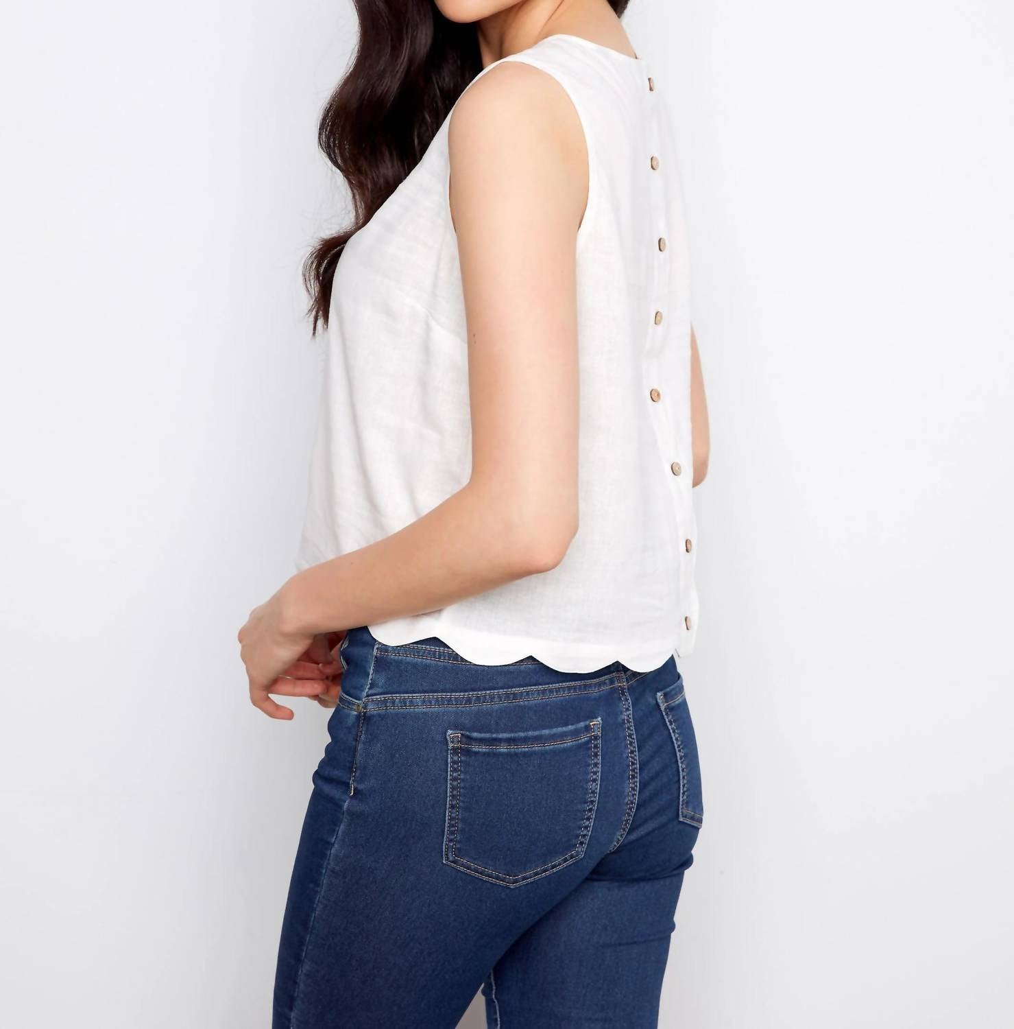 Charlie B - Scalloped Hem Top