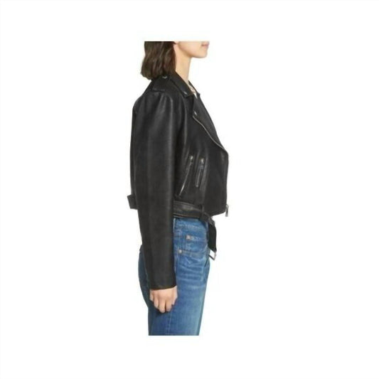Levi'S - Faux Leather Belted Asymmetrical Motorcycle Jacket