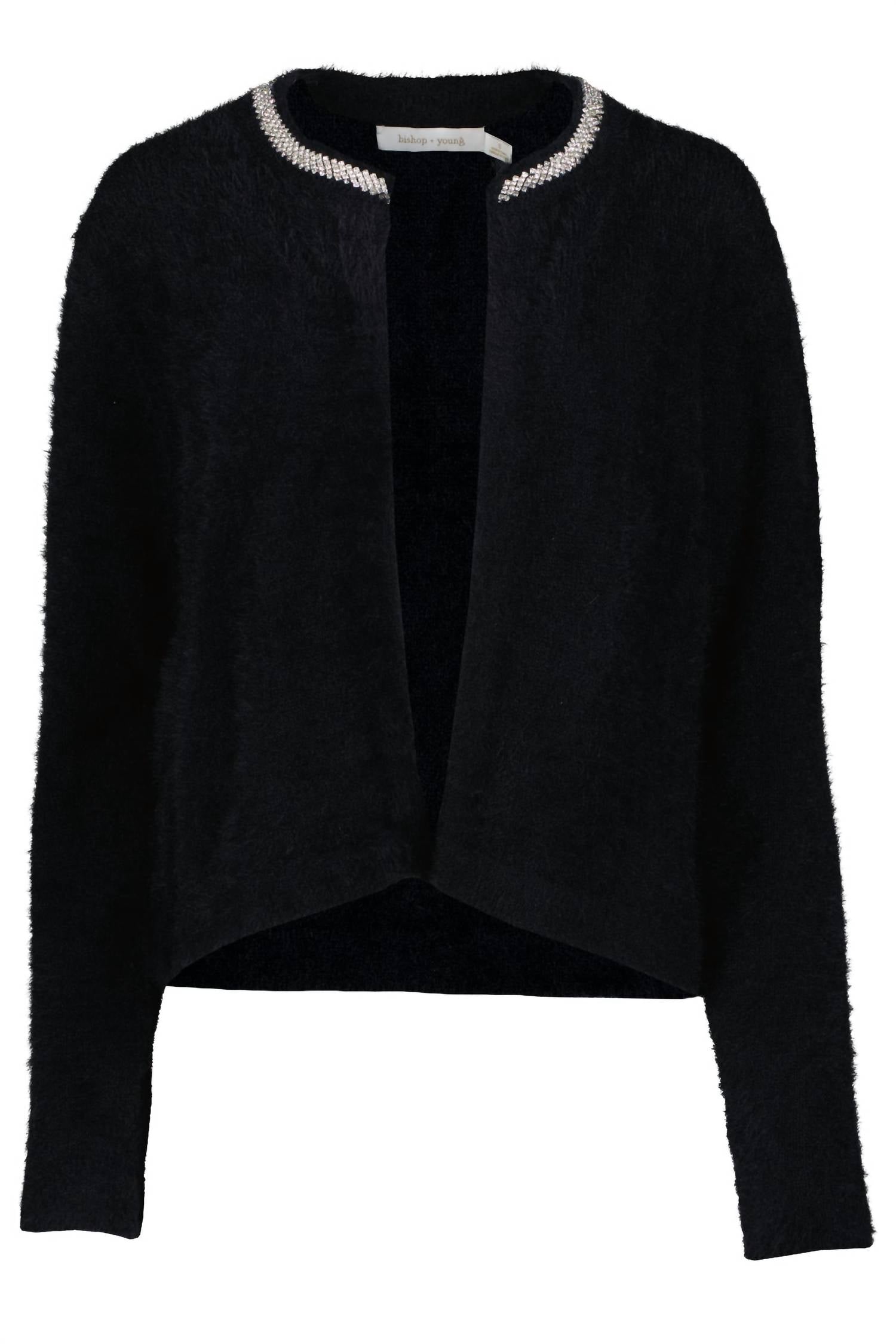 Bishop + Young - Sofia Cardigan With Rhinestone Collar