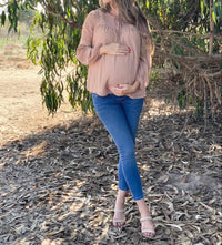 Liv Maternity - Swiss Dot Lace Blouse