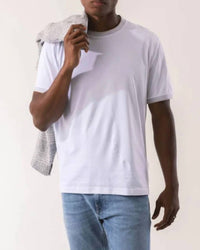 Eleventy - Giza Cotton Tipping On Collar Tee