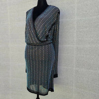City Studio - P. Social Beads Mini V-neck Dress