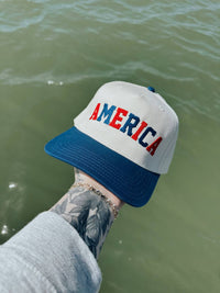 Grady Ln - America Embroidered Trucker Hat