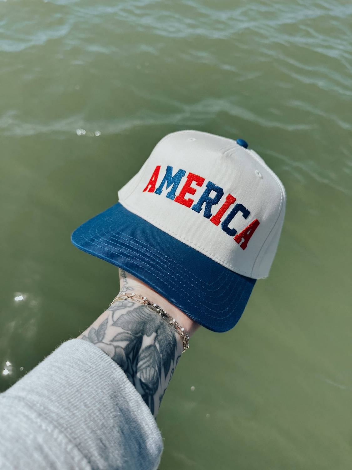 Grady Ln - America Embroidered Trucker Hat