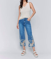 Charlie B - Women's Lace Cut Out Pant
