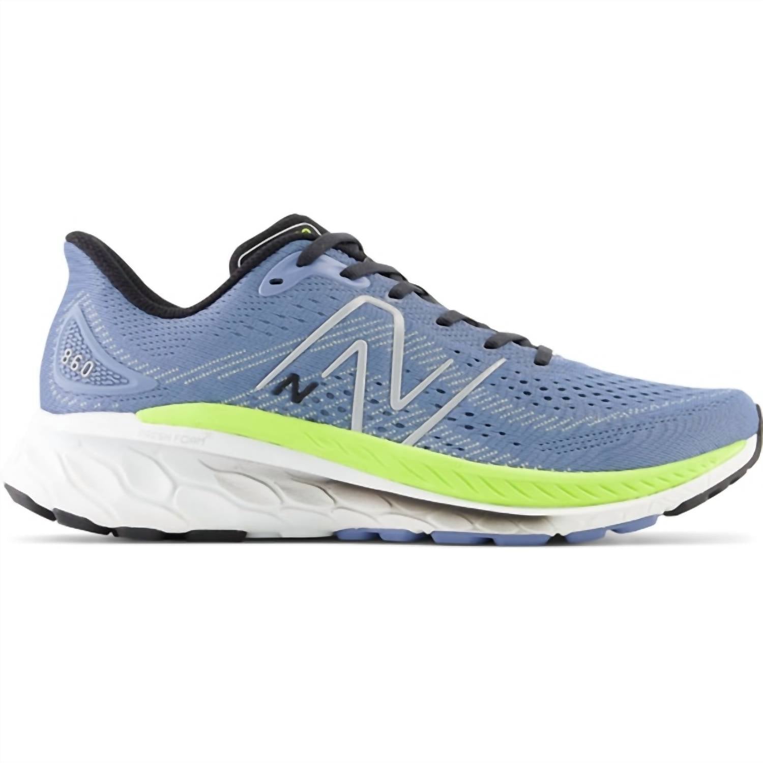 New Balance Men's Fresh Foam X 860 V13 Running Shoes in mercury blue thirty watt - men's shoe - alternate view