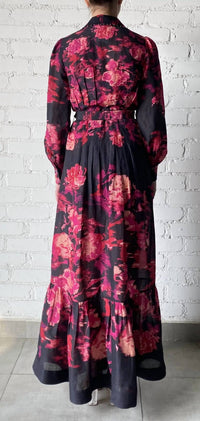 HEMANT & NANDITA Zina Long Dress in pink - women's dress - alternate view