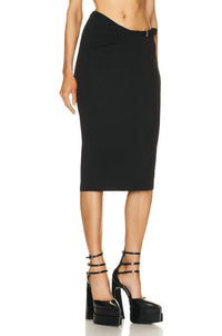Versace - Viscose La Greca Midi Skirt