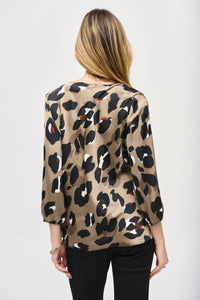 Joseph Ribkoff - Leopard Satin Top