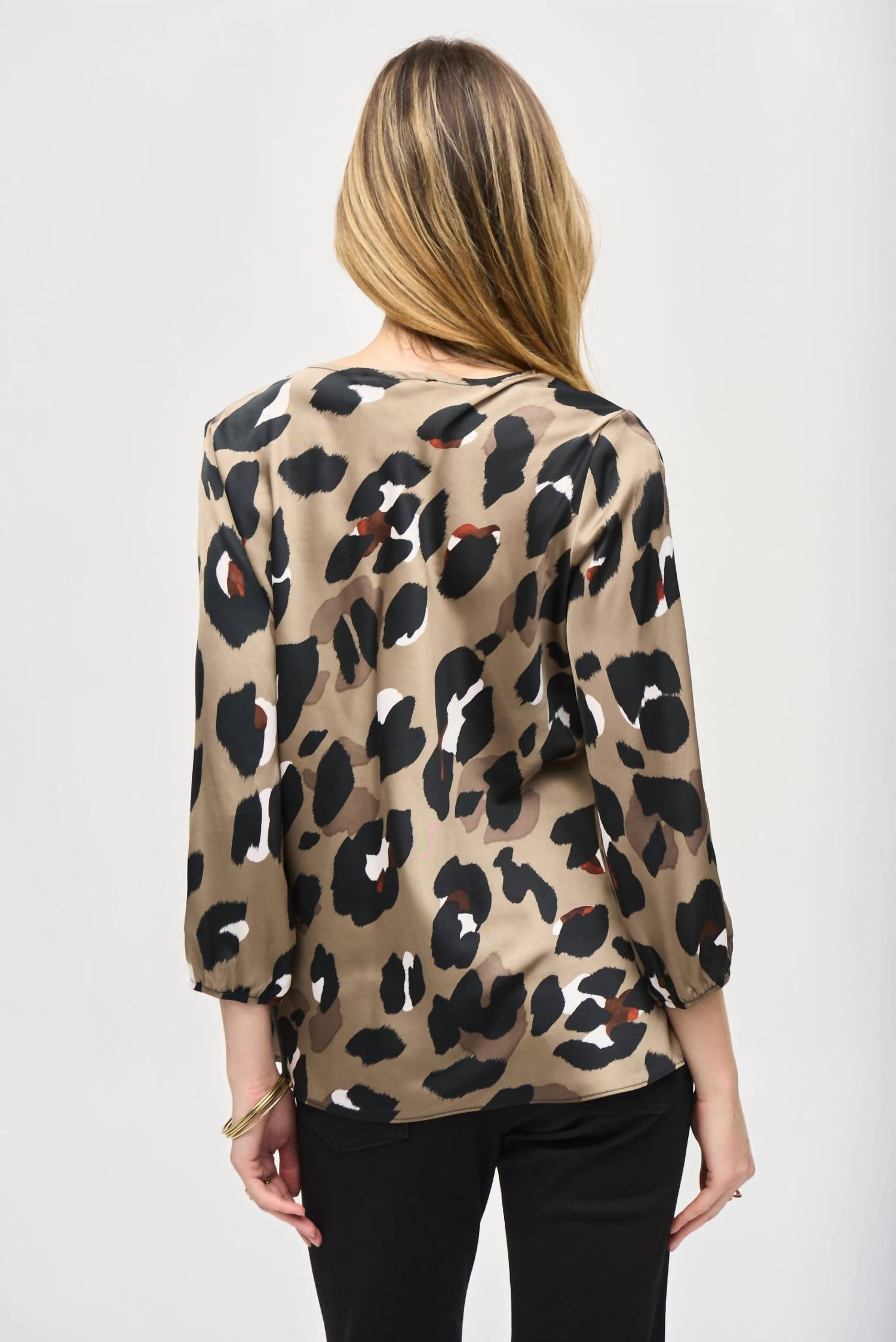 Joseph Ribkoff - Leopard Satin Top