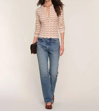 heartloom Gracen Knit Top in oat - women's shirt - alternate view