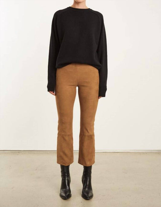 Sprwmn - Suede Crop Flare Pants