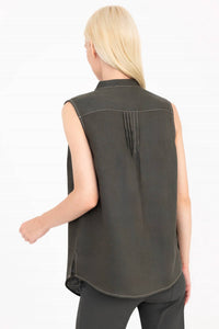 Elaine Kim - Dionea Linen Shell Blouse