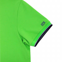 Eight X - Double Sided Black Collar With Multi Colored Stripes Polo