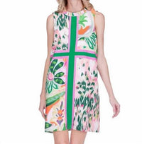 Joy Joy - Sleeveless Ruffles Neck Dress