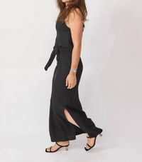 Tela Ninfa Dress in black 1 - women's dress - detail view
