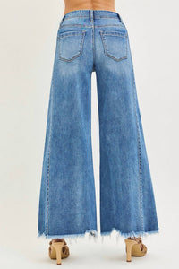 Risen - Chatter High Rise Ankle Wide Leg Jeans