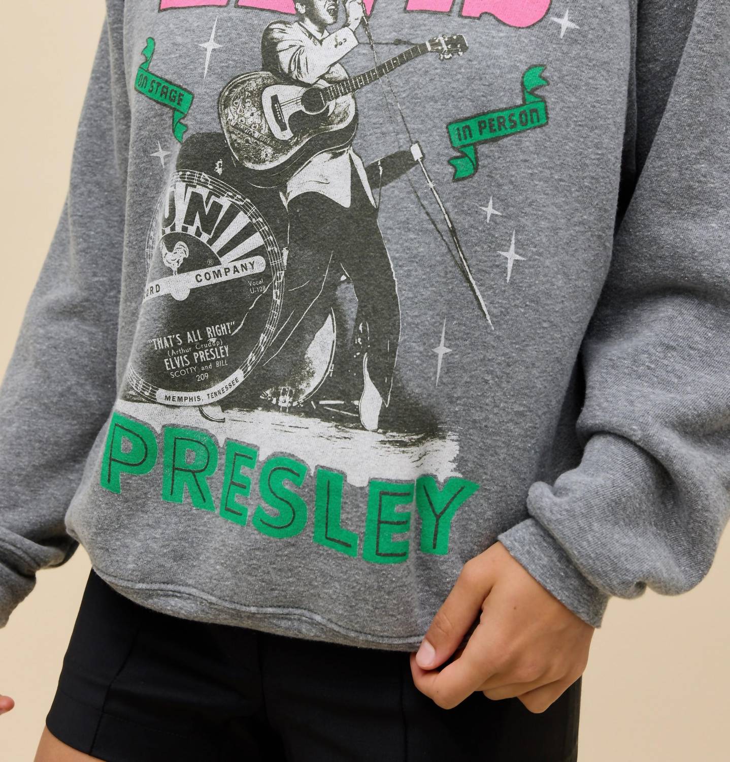 Daydreamer - Elvis On Stage Vintage Sweatshirt