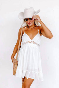 Surf Gypsy - San Fran Frills Crochet Dress