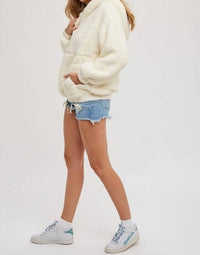 Bluivy - Sherpa Hoodie Pullover Jacket