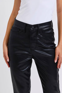 Judy Blue - Faux Leather Bootcut Jeans
