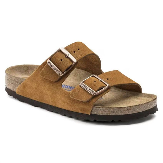 Birkenstock - Women's Arizona Soft Footbed Mink Suede Medium/Narrow