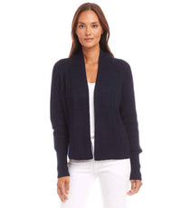 Karen Kane - Cropped Open Front Cardigan Sweater