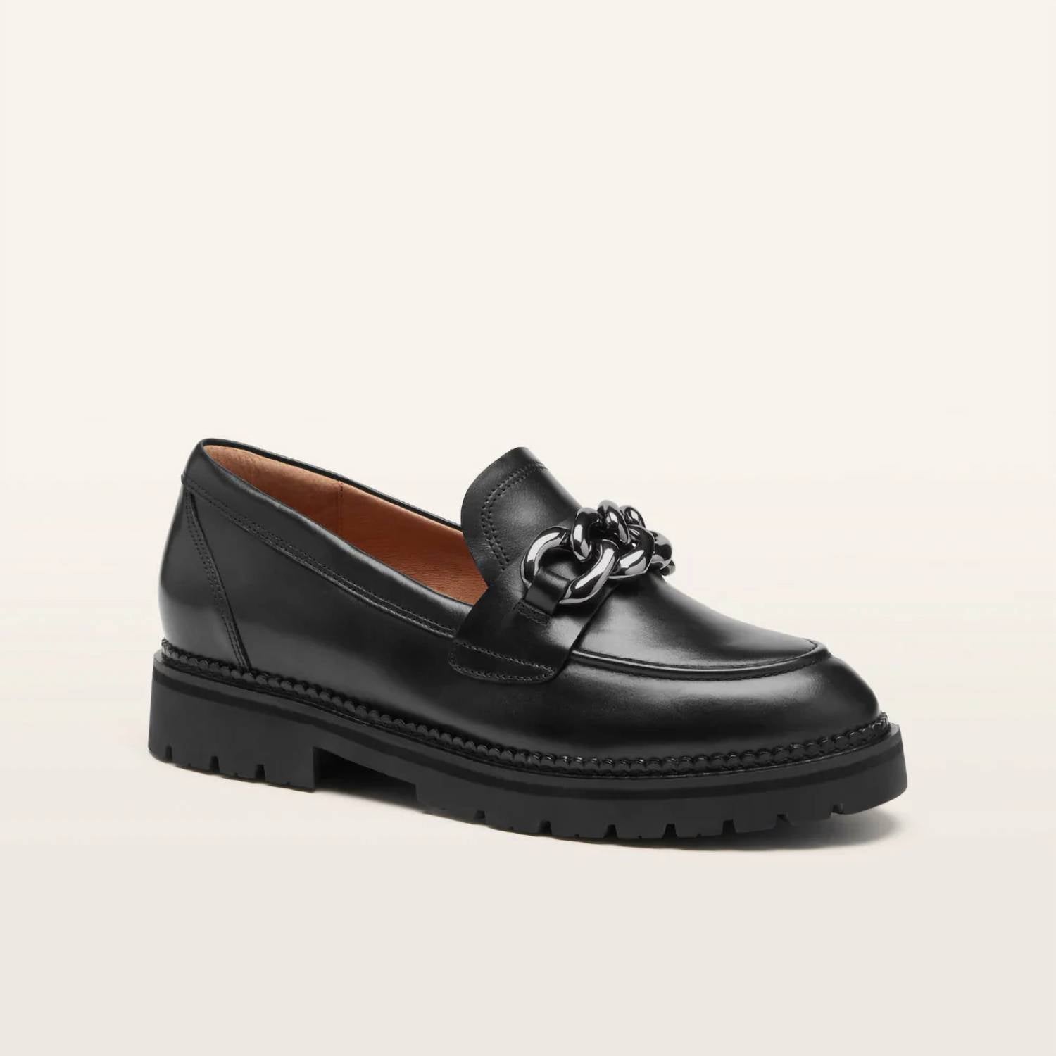 FRANKIE4 Women's Saint Loafer in black - women's flats - detail view