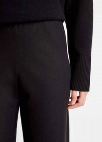 Vince Italian Wool-blend High-waist Bias Pant in black - women's pants - view 4