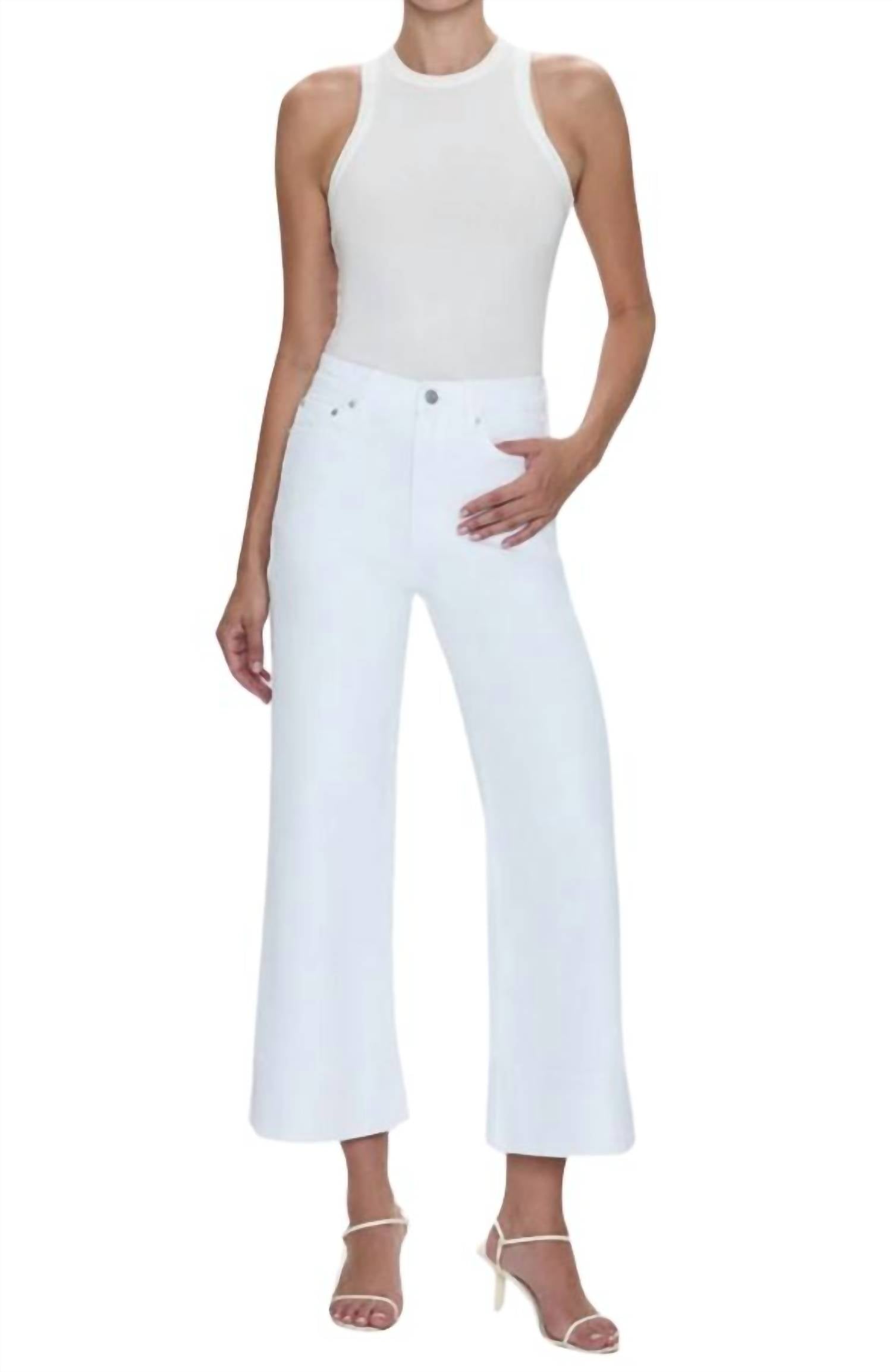 Pistola - Lana Crop-cuff High Rise Wide Pants