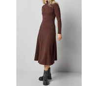 Lilla P - Flared Midi Knit Skirt
