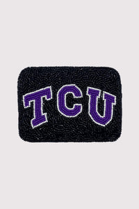 La Chic Designs - Women's Tcu Beaded Card Holder