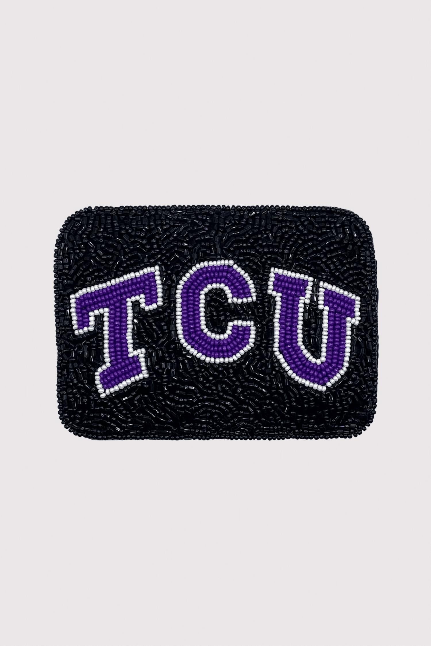 La Chic Designs - Women's Tcu Beaded Card Holder