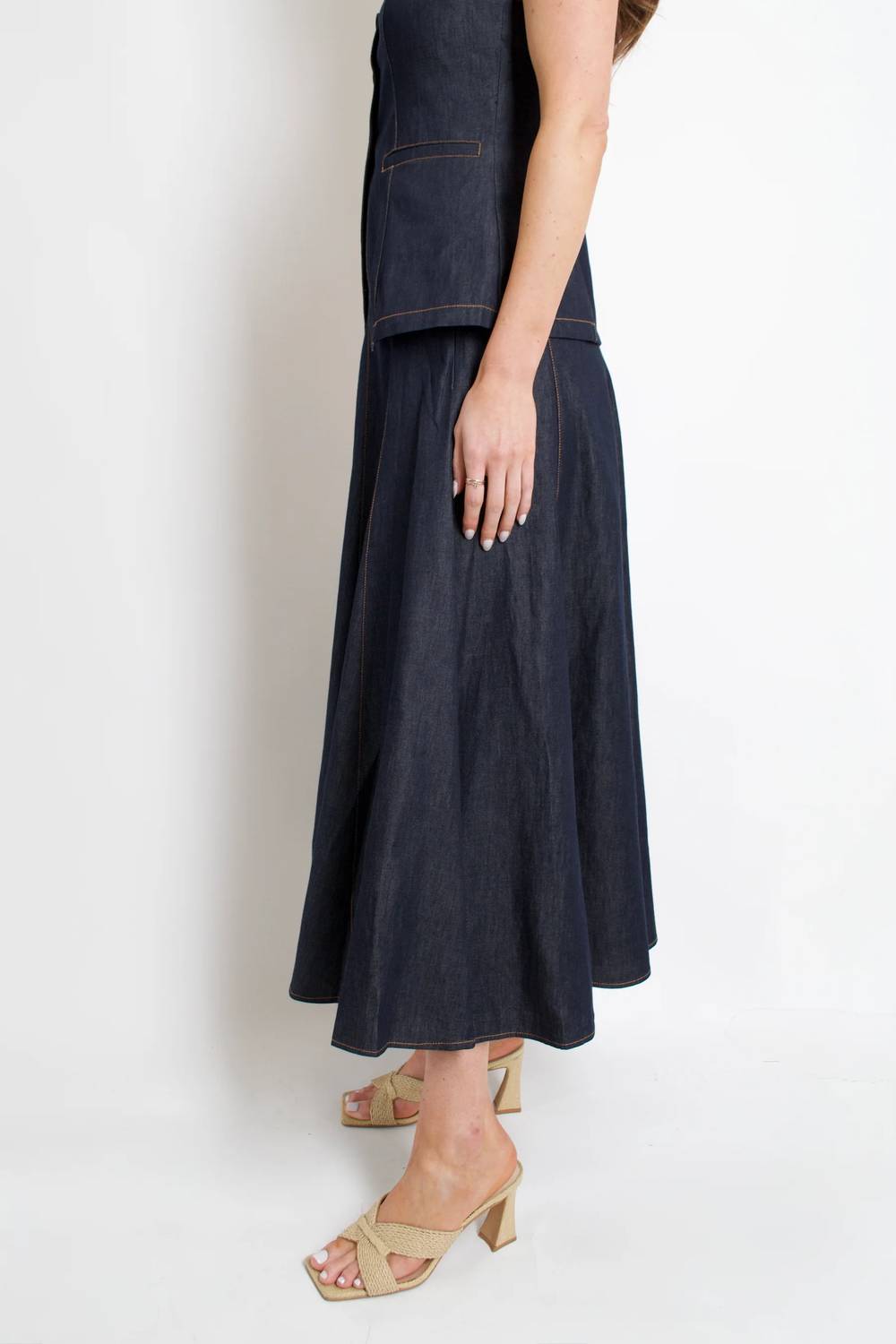 Lucy Paris - Nova Circle Midi Skirt