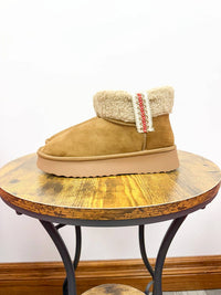 Mia Shoes - Women's Faux Shearling Platform Bootie