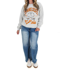 Livylu - Women's Tennessee Vols Patches Thrifted Sweatshirt