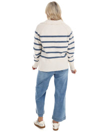 In February - Cozy Current Stripe Sweater