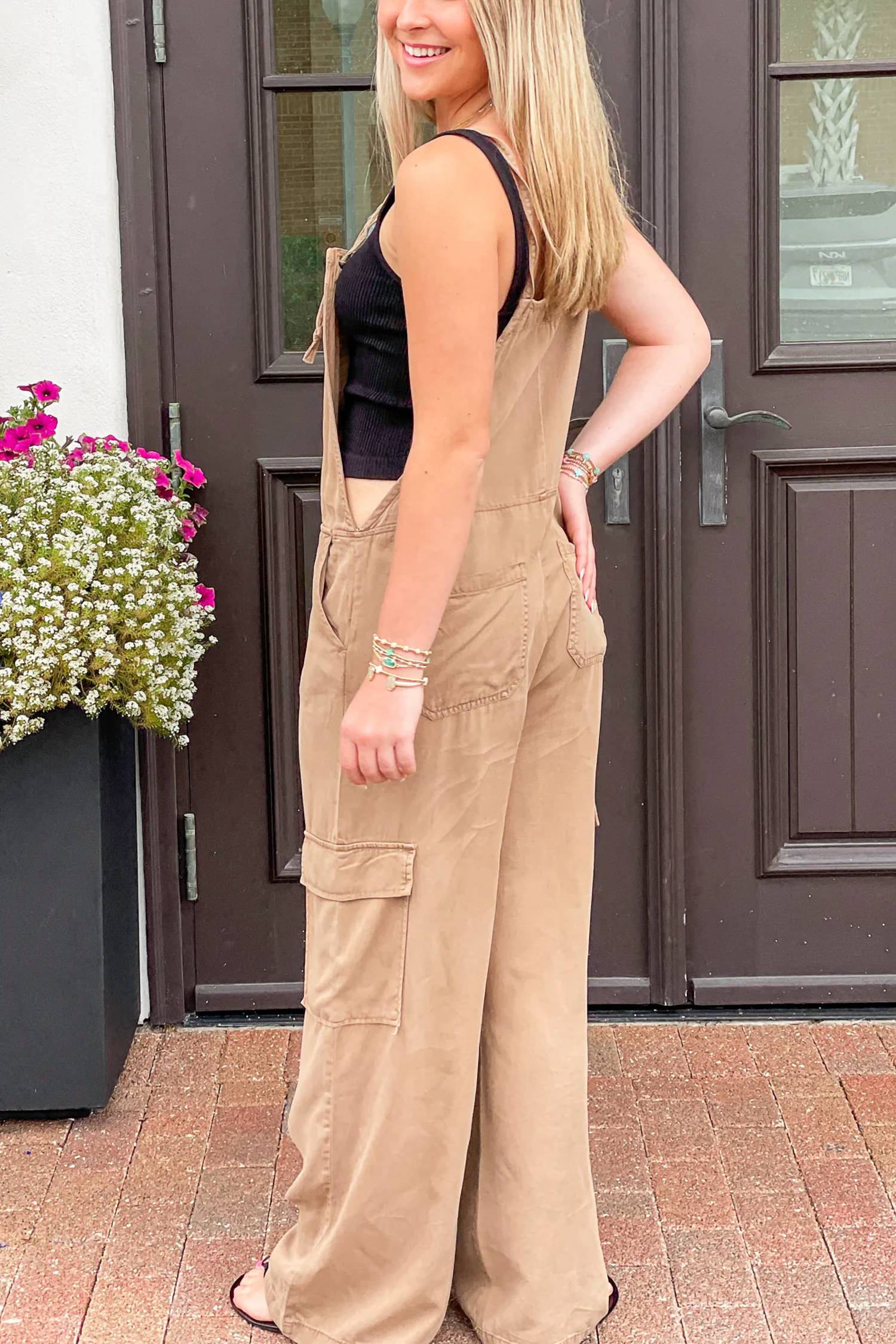 Risen - Around Town Wide Leg Cargo Overalls