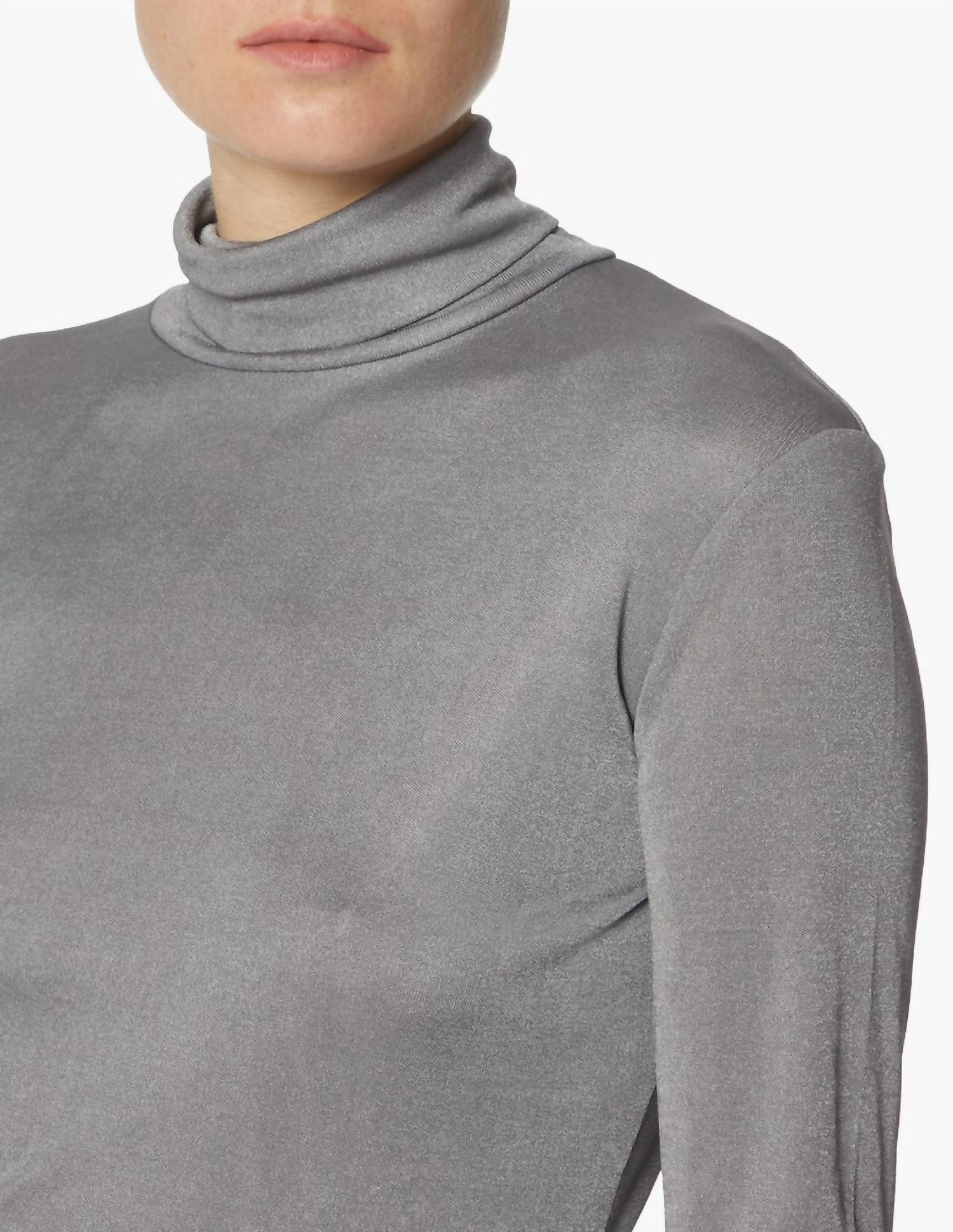 Maxmara - Leisure Fabian Shiny Jersey Turtleneck Top