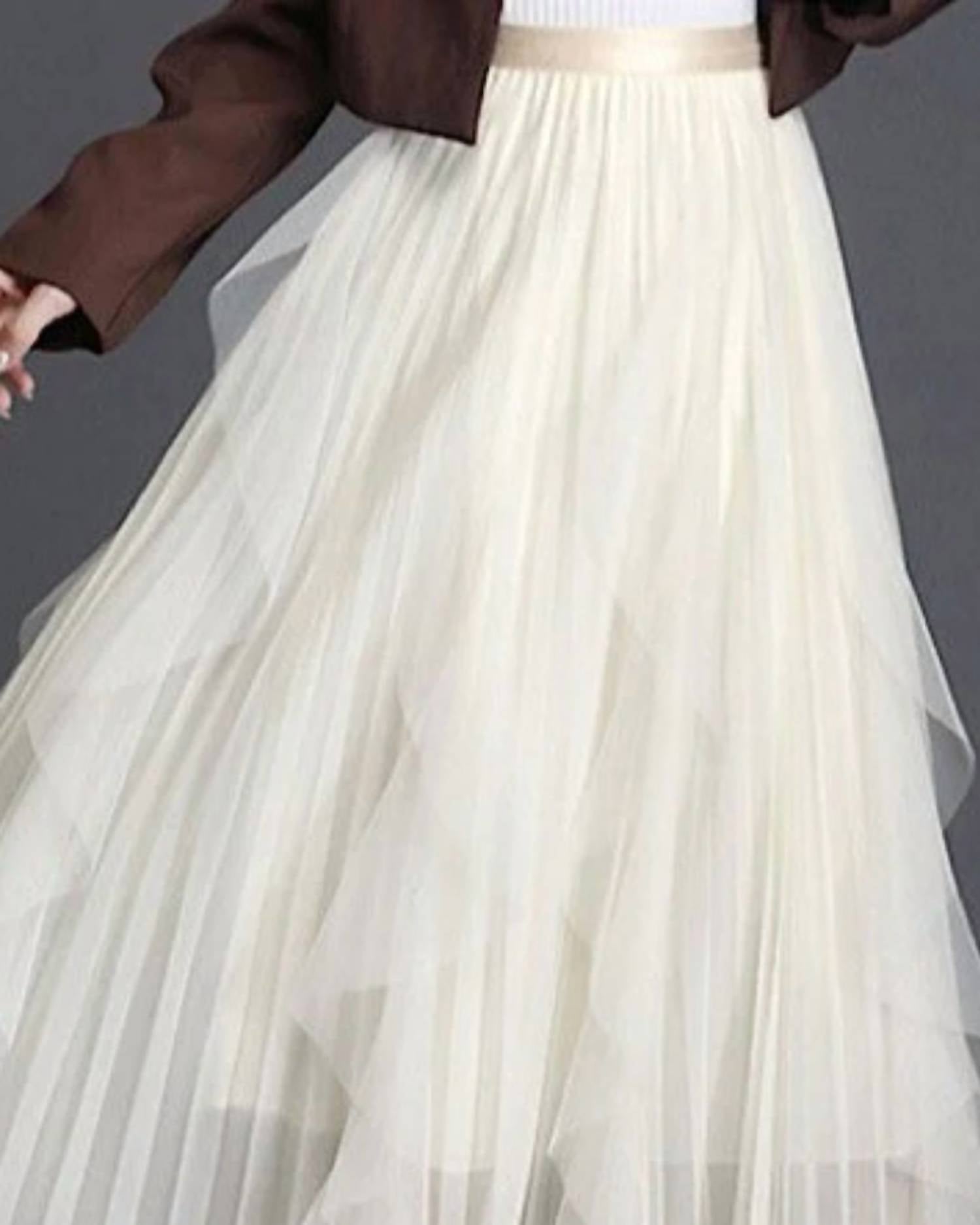 Miss Sparkling - Dancing Queen Chiffon Pleated Skirt