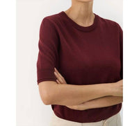 Part Two Natanya Pullover in tawny port - women's sweater - detail view