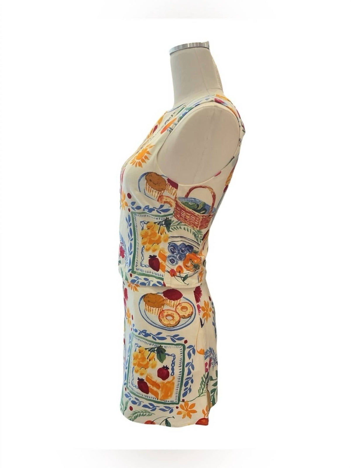 Le Lis - Women's Matisse Painterly Still Life Top And Skirt Two Piece Set