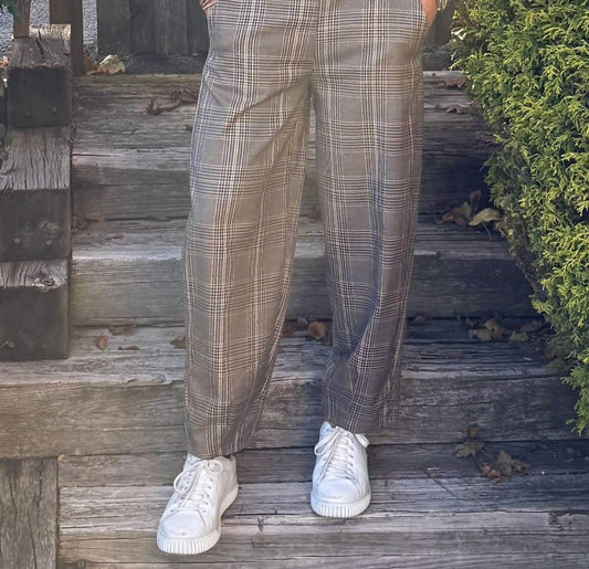 Brand Bazar - Caro Plaid Pull On Pant