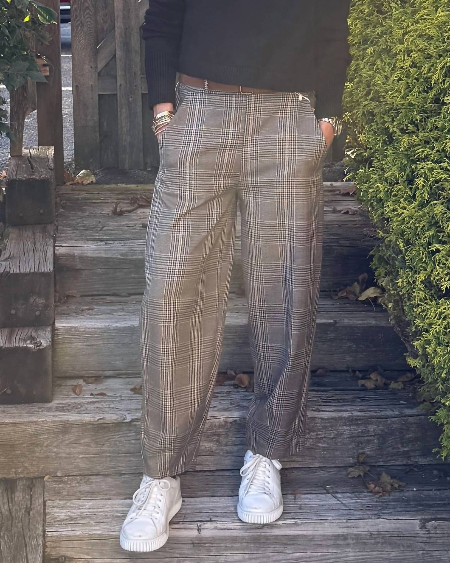 Brand Bazar - Caro Plaid Pull On Pant
