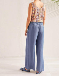 Tribal - Flowy Pull On Wide Leg Pant