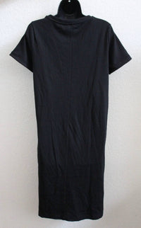 Jessica Simpson Women's Crinkle Short Sleeve Dress - Plus in black - women's dress - detail view