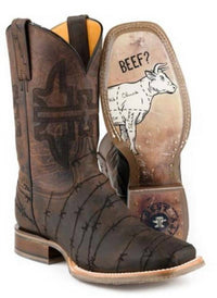 Tin Haul - Men's Don't Fence Me In Two Square Toe Boot